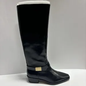 Vince Camuto Women’s Melise Tall Black Leather Boots, Size 6 M