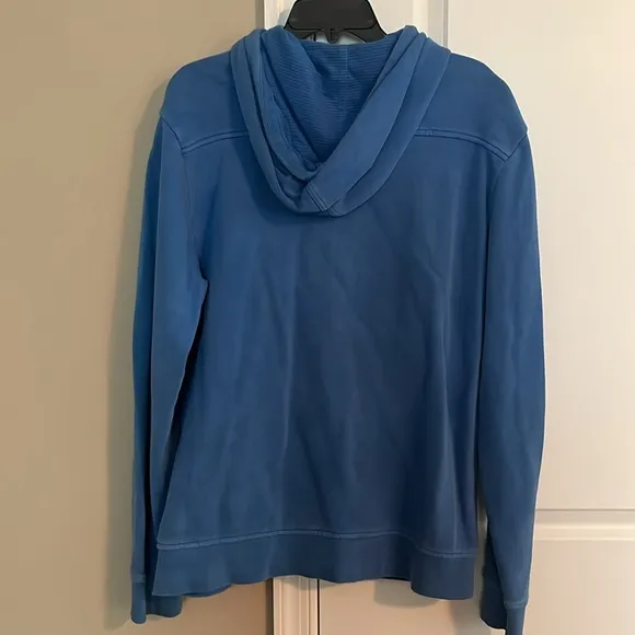 Vineyard Vines Men’s (M) Long Sleeve Blue Zip Up Hooded Jacket Front Pockets*