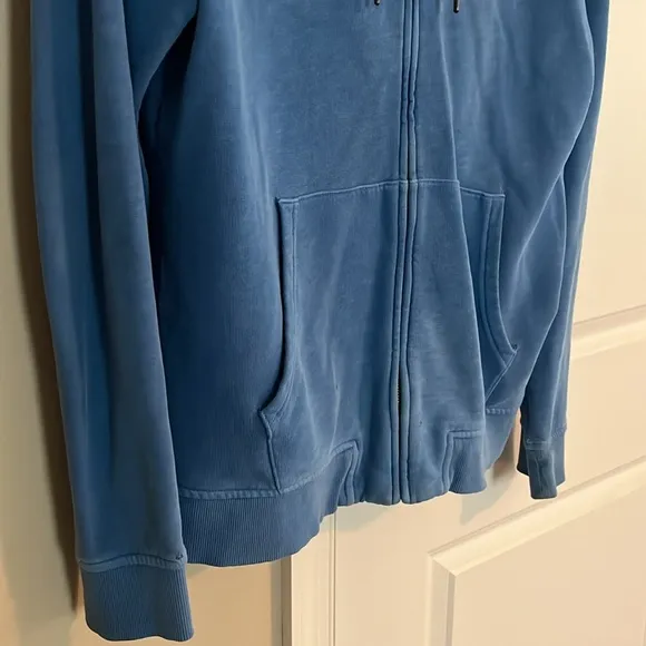 Vineyard Vines Men’s (M) Long Sleeve Blue Zip Up Hooded Jacket Front Pockets*