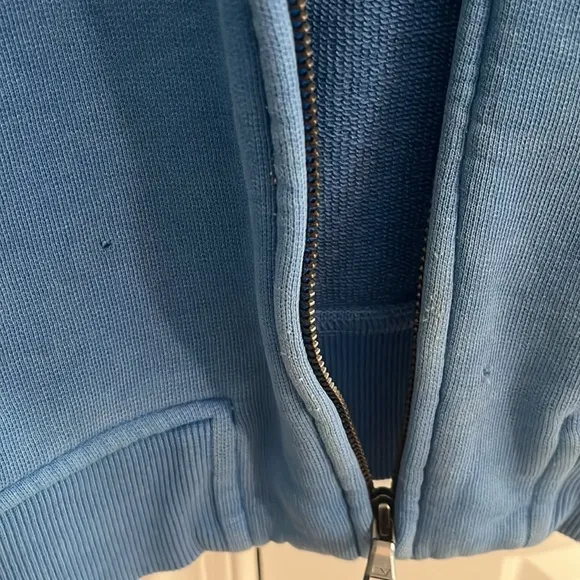 Vineyard Vines Men’s (M) Long Sleeve Blue Zip Up Hooded Jacket Front Pockets*