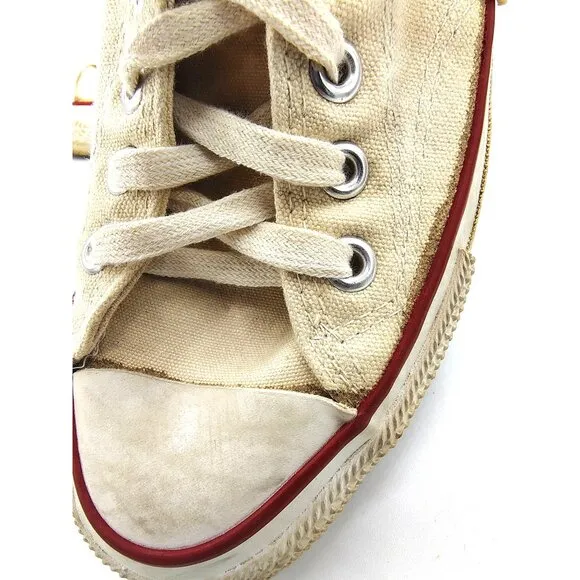 Vintage 1950s Converse All Star Canvas Sneakers Made In USA Mens Size 7.5 Rare