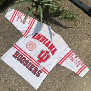 Vintage 1990s Indiana Hoosiers Perfect Season Graphic Shirt
