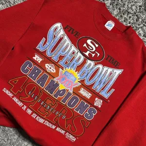 Vintage 1995 San Fransisco 49ers Super Bowl Champions Crewneck