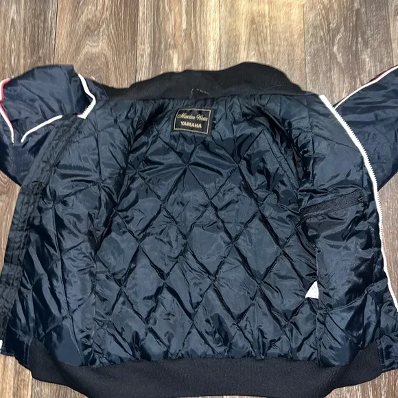 Vintage 80s Quilted Yamaha Snowmobile Ski Jacket