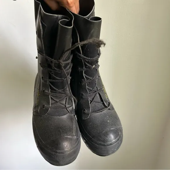 Vintage Black Military/Bunny Boots