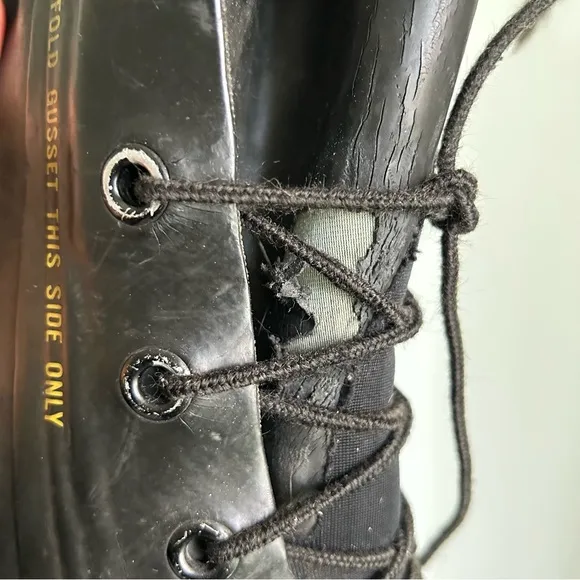 Vintage Black Military/Bunny Boots