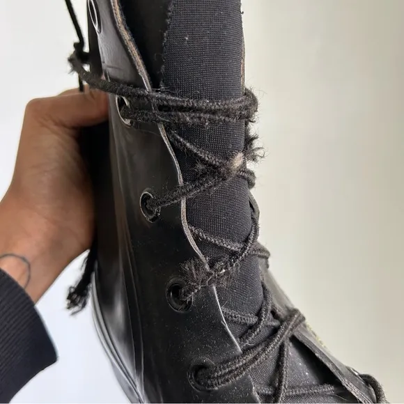 Vintage Black Military/Bunny Boots