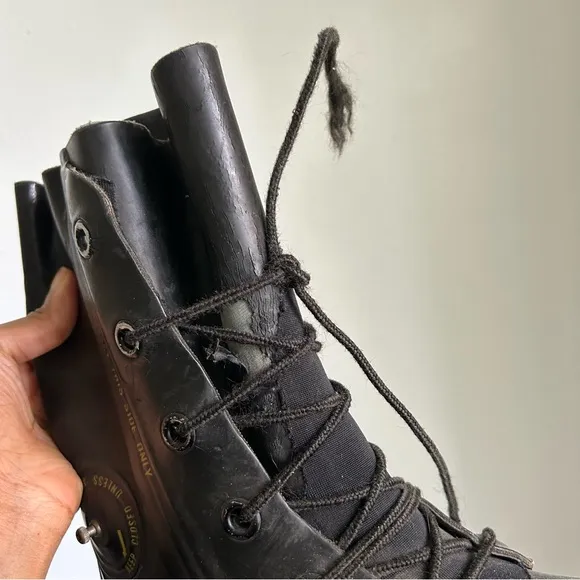 Vintage Black Military/Bunny Boots