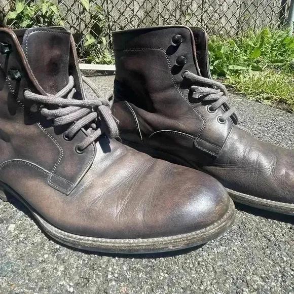 Vintage brown Magnanni Military Boots Size 10