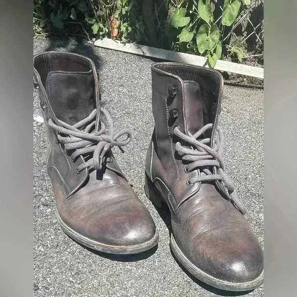 Vintage brown Magnanni Military Boots Size 10