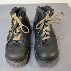 Vintage Dr. Martens Black Leather Lace Up Ankle Boots Men Size 9 Made England