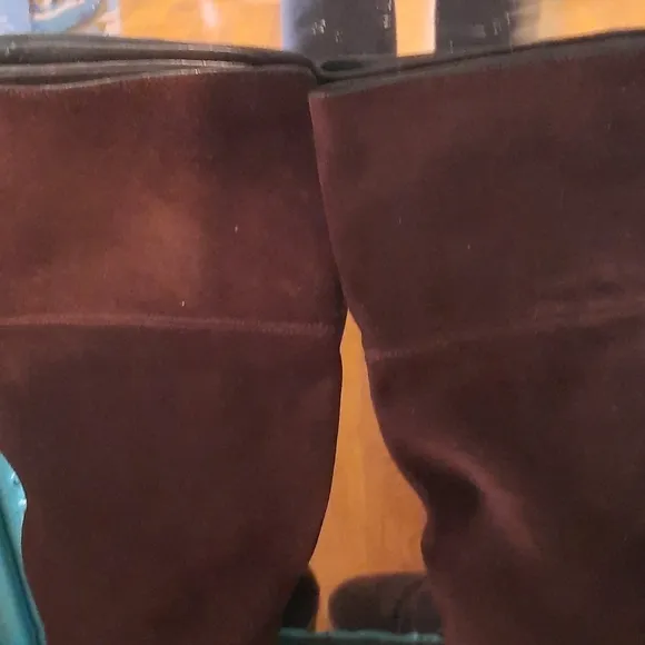 Vintage EUC  M.K. brown suede real leather over the knee boots