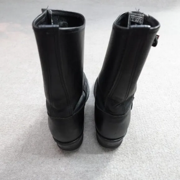Vintage FRYE Women's Boots 7 Black Leather Veronica Short Made in USA