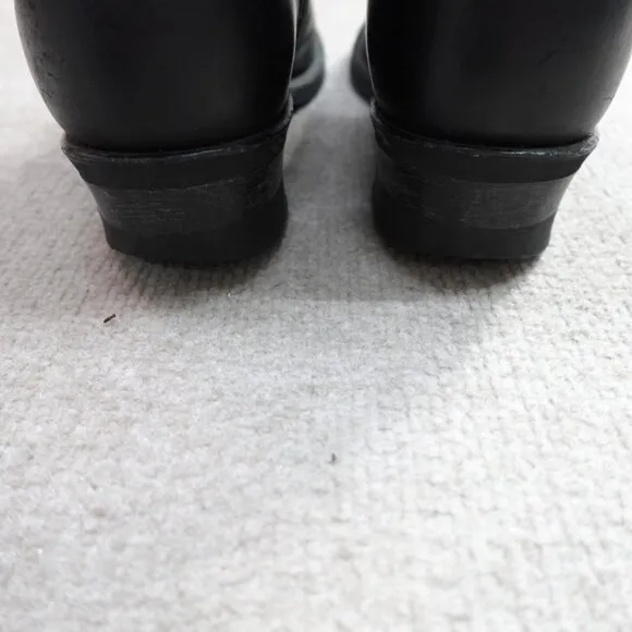Vintage FRYE Women's Boots 7 Black Leather Veronica Short Made in USA