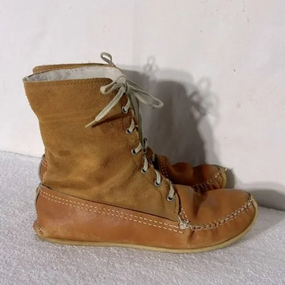 Vintage Handmade Bushcraft Snow Shoes Moccasin Mukluks 85