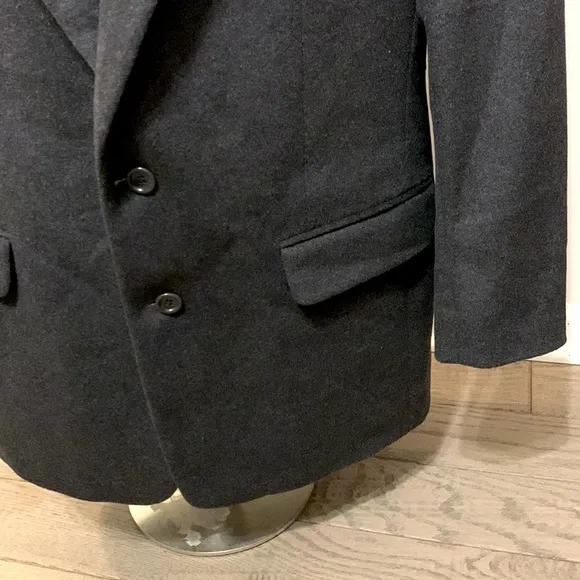 Vintage Holt Renfrew | Men’s 100% Cashmere Black Suit Jacket Blazer Sporty