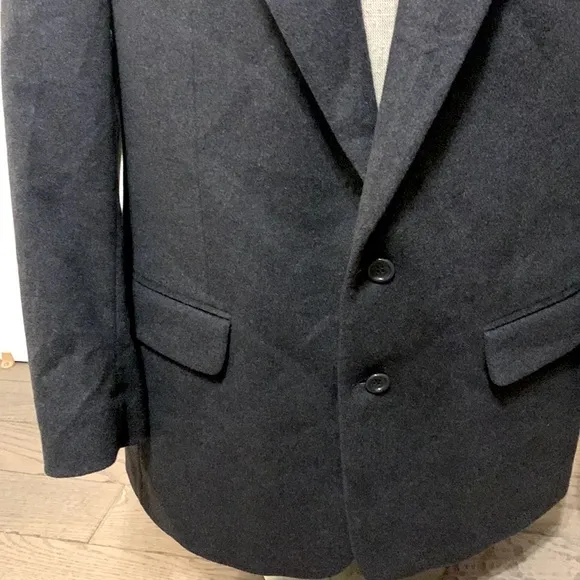 Vintage Holt Renfrew | Men’s 100% Cashmere Black Suit Jacket Blazer Sporty