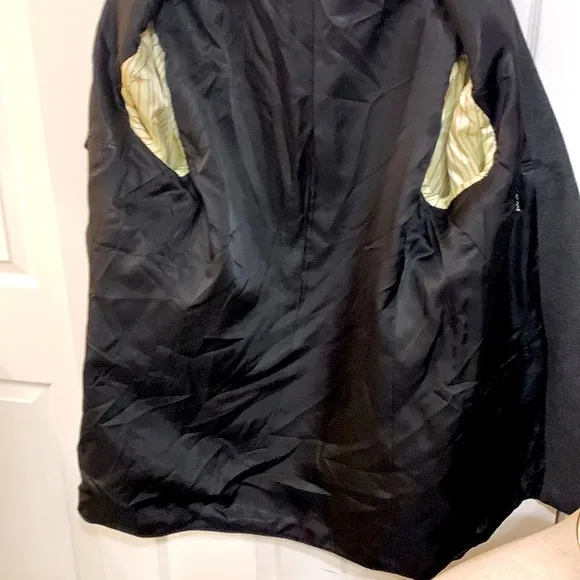 Vintage Holt Renfrew | Men’s 100% Cashmere Black Suit Jacket Blazer Sporty