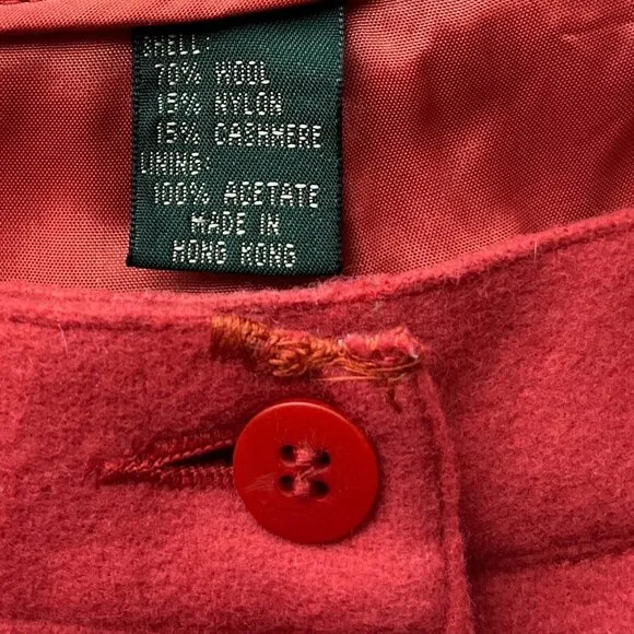 VINTAGE J Crew Pleated High Waisted Shorts Nautical Preppy Cashmere Wool