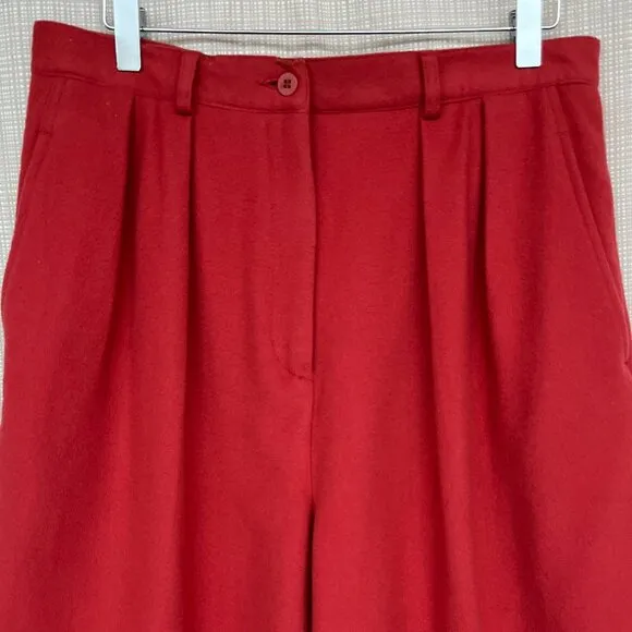 VINTAGE J Crew Pleated High Waisted Shorts Nautical Preppy Cashmere Wool