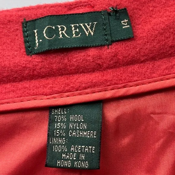 VINTAGE J Crew Pleated High Waisted Shorts Nautical Preppy Cashmere Wool