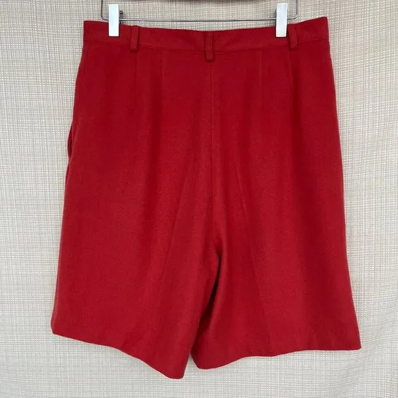 VINTAGE J Crew Pleated High Waisted Shorts Nautical Preppy Cashmere Wool