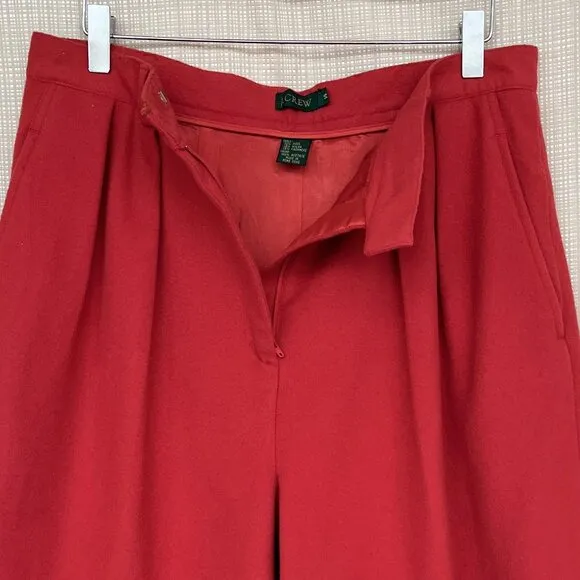 VINTAGE J Crew Pleated High Waisted Shorts Nautical Preppy Cashmere Wool