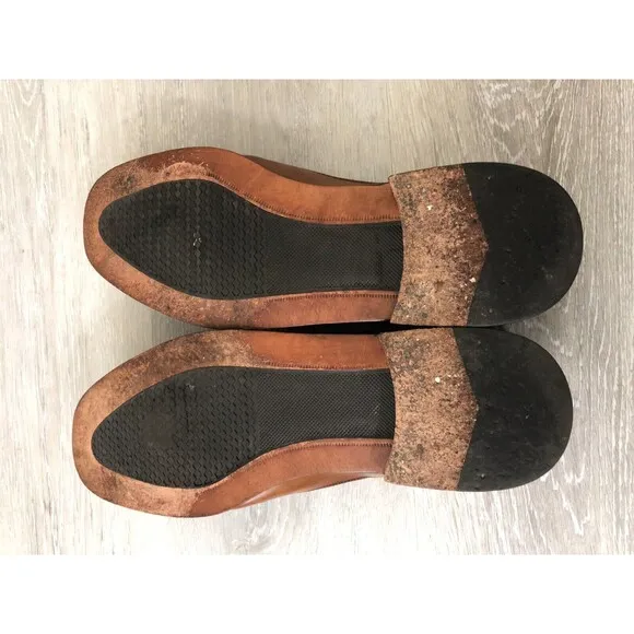 Vintage Johnston &amp; Murphy Dress Shoes Mens Size 11 Brown lizard Leather Slip On