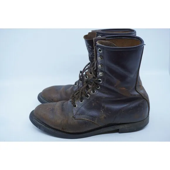Vintage MASON Boots Mens Size 8 4E Wide EEEE Chippewa Logger Jump Union Made USA