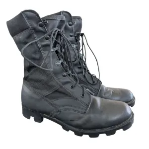 Vintage Military Grade - Military issue canvas/leather lace up Combat Boots sz 8