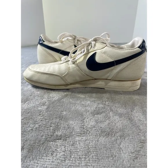 Vintage Nike X Bowling Shoes Size 7 White Blue 80s 90s 860507CH