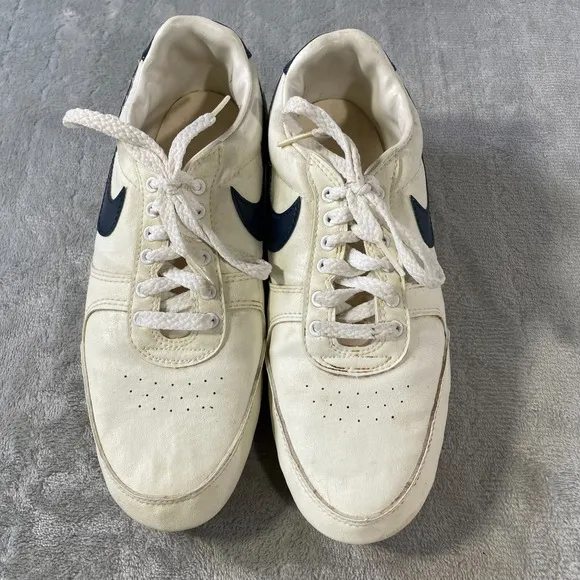 Vintage Nike X Bowling Shoes Size 7 White Blue 80s 90s 860507CH