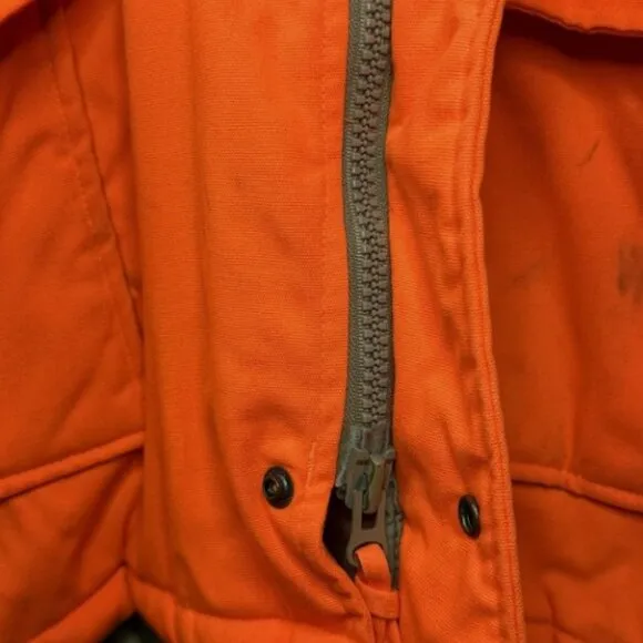 Vintage Pine Ridge Men's Orange Insulated Hunting/Workwear Coat - XXXL