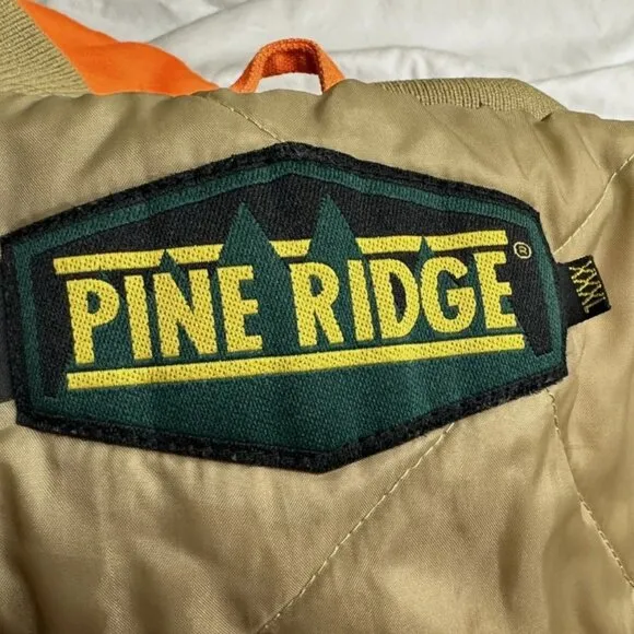 Vintage Pine Ridge Men's Orange Insulated Hunting/Workwear Coat - XXXL