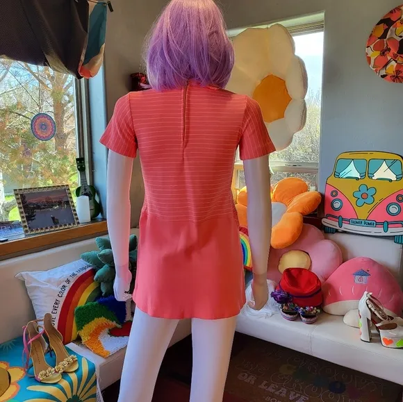 Vintage Pink Go Go Dress S