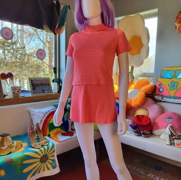 Vintage Pink Go Go Dress S
