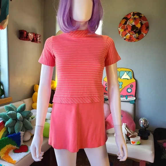 Vintage Pink Go Go Dress S