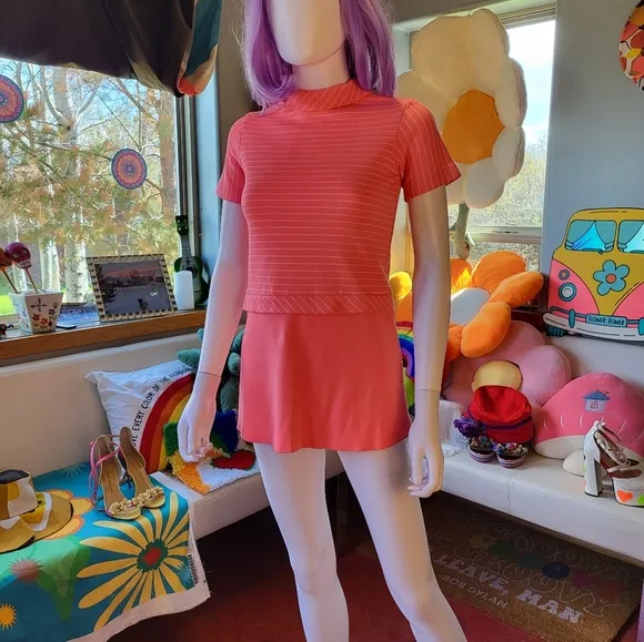 Vintage Pink Go Go Dress S