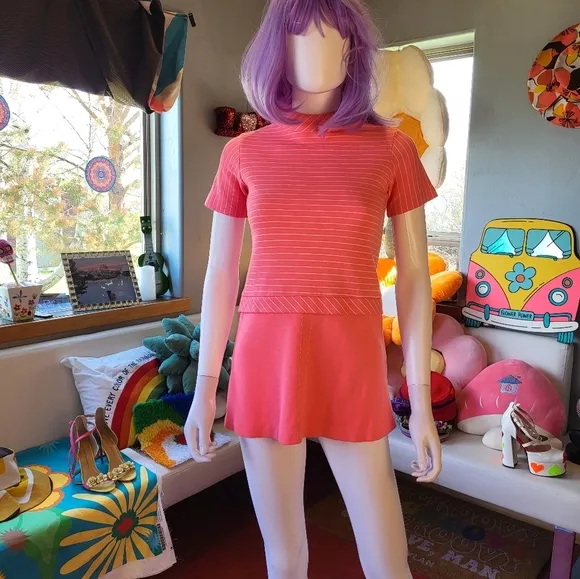 Vintage Pink Go Go Dress S