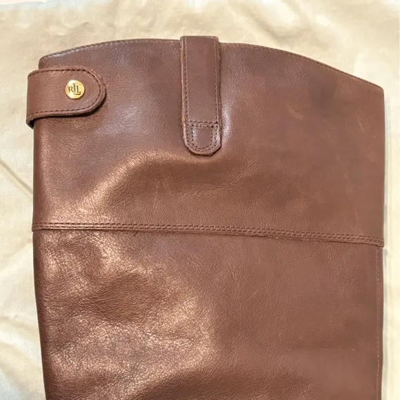 Vintage Ralph Lauren | Women’s Jenessa Brown Leather Tall Riding Boots