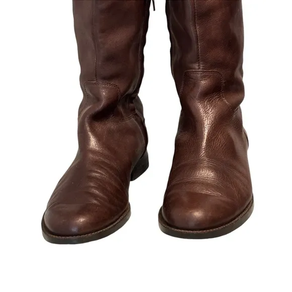 Vintage Ralph Lauren | Women’s Jenessa Brown Leather Tall Riding Boots