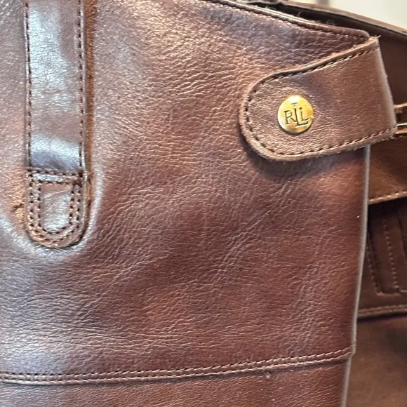 Vintage Ralph Lauren | Women’s Jenessa Brown Leather Tall Riding Boots