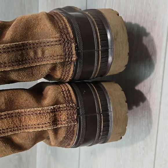 Vintage Sorel Mens Leather Duck Boots Insulated lined shoes sz 9