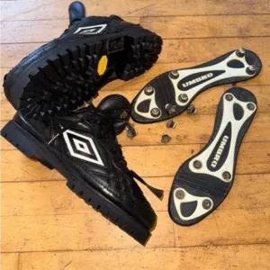 Vintage Umbro leather football resole casual shoes