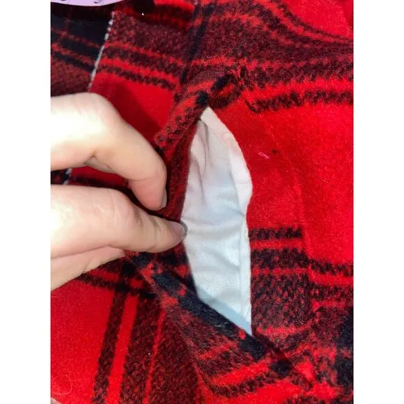 Vintage Wool Buffalo Hunting Plaid Vest