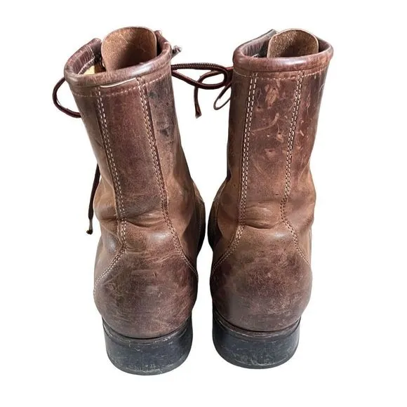 Vintage Laredo Sepia Kiltie Brown Leather Women’s Boots 7.5 W Western Granny
