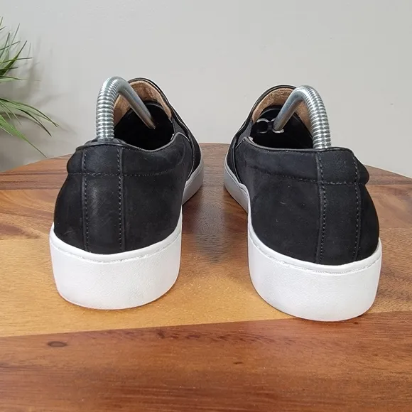 Vionic Black Suede Slip on Loafers Sneakers Size 7