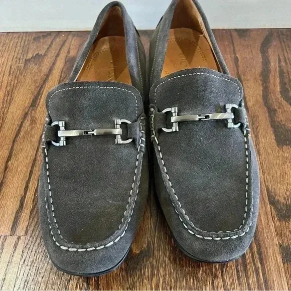 Vionic Men’s Loafers Slip On Dark Grey Leather 556 Mason Shoes Men’s Size 9 $119