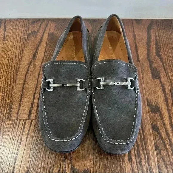 Vionic Men’s Loafers Slip On Dark Grey Leather 556 Mason Shoes Men’s Size 9 $119