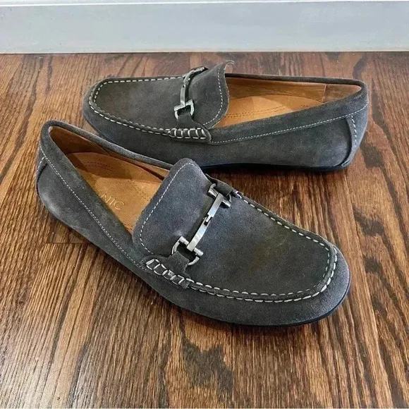 Vionic Men’s Loafers Slip On Dark Grey Leather 556 Mason Shoes Men’s Size 9 $119